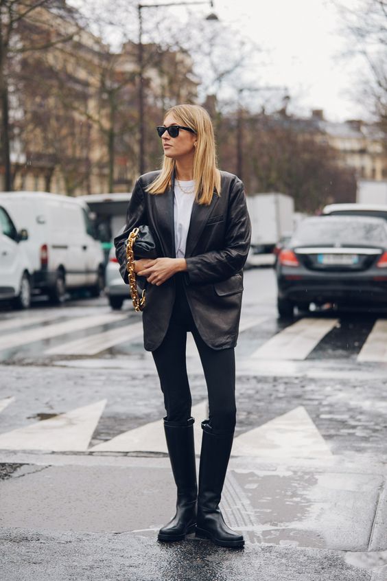 The leather blazer – The Fashion Bound